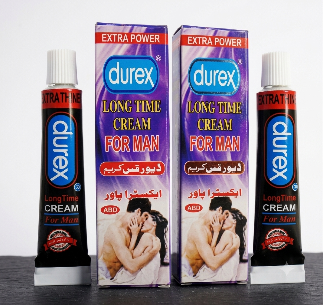 Durex Long Time Cream For Men - Extra Power Delay Cream (Pack of 2)