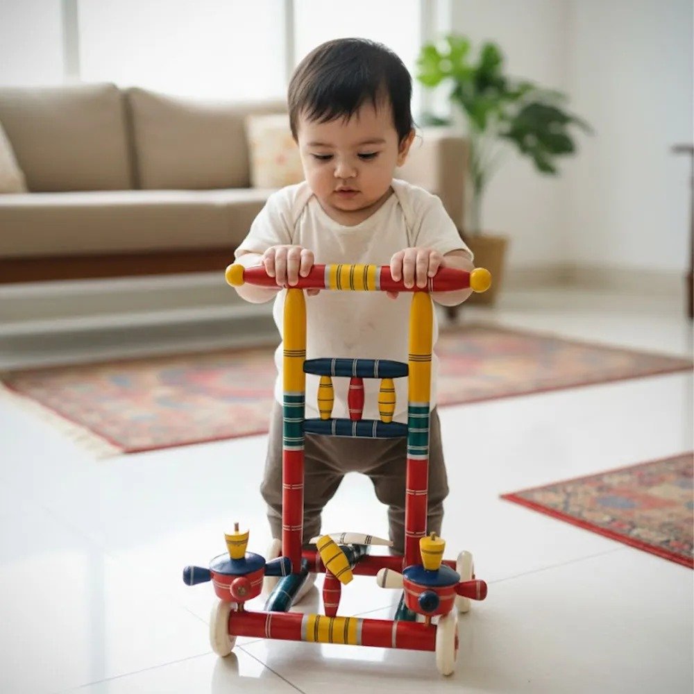 Baby Push Walker | Wooden Kids Walker for Babies - Image 2